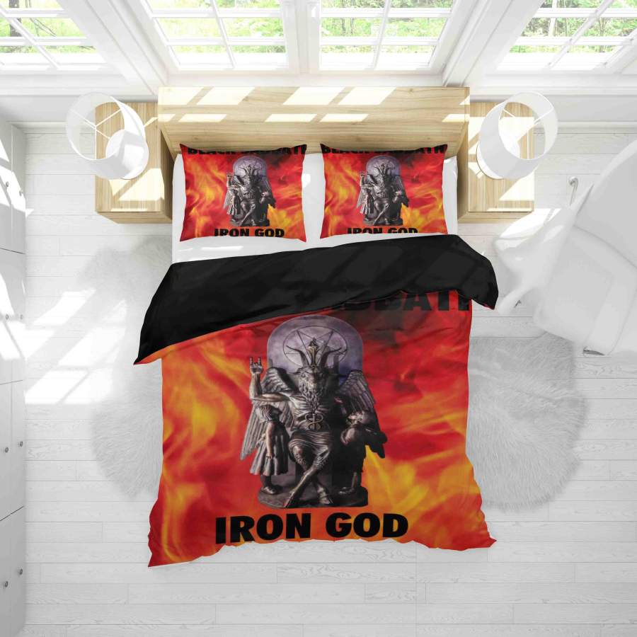 3D Fire Statue Black Sabbath Quilt Cover Set Bedding Set Duvet Cover Pillowcases SF62