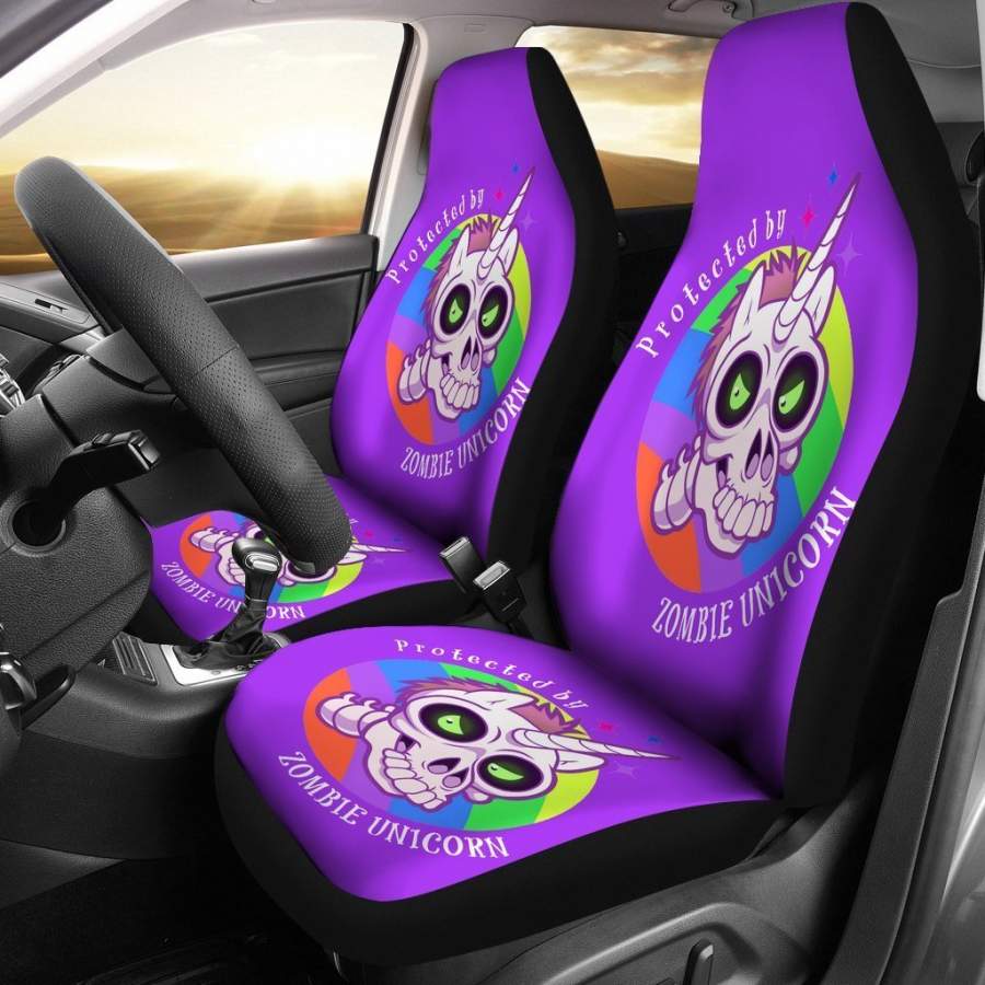 Zombie Unicorn Art Car Seat Covers