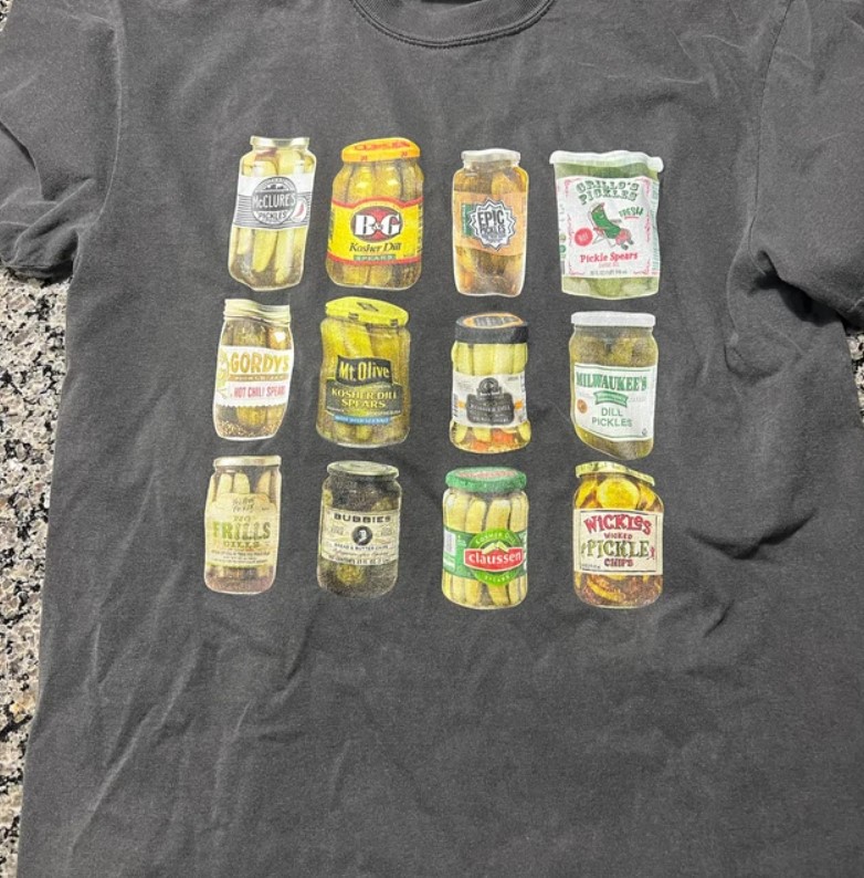 Vintage Canned Pickles 90s Shirt Outfit, For Men, For Women