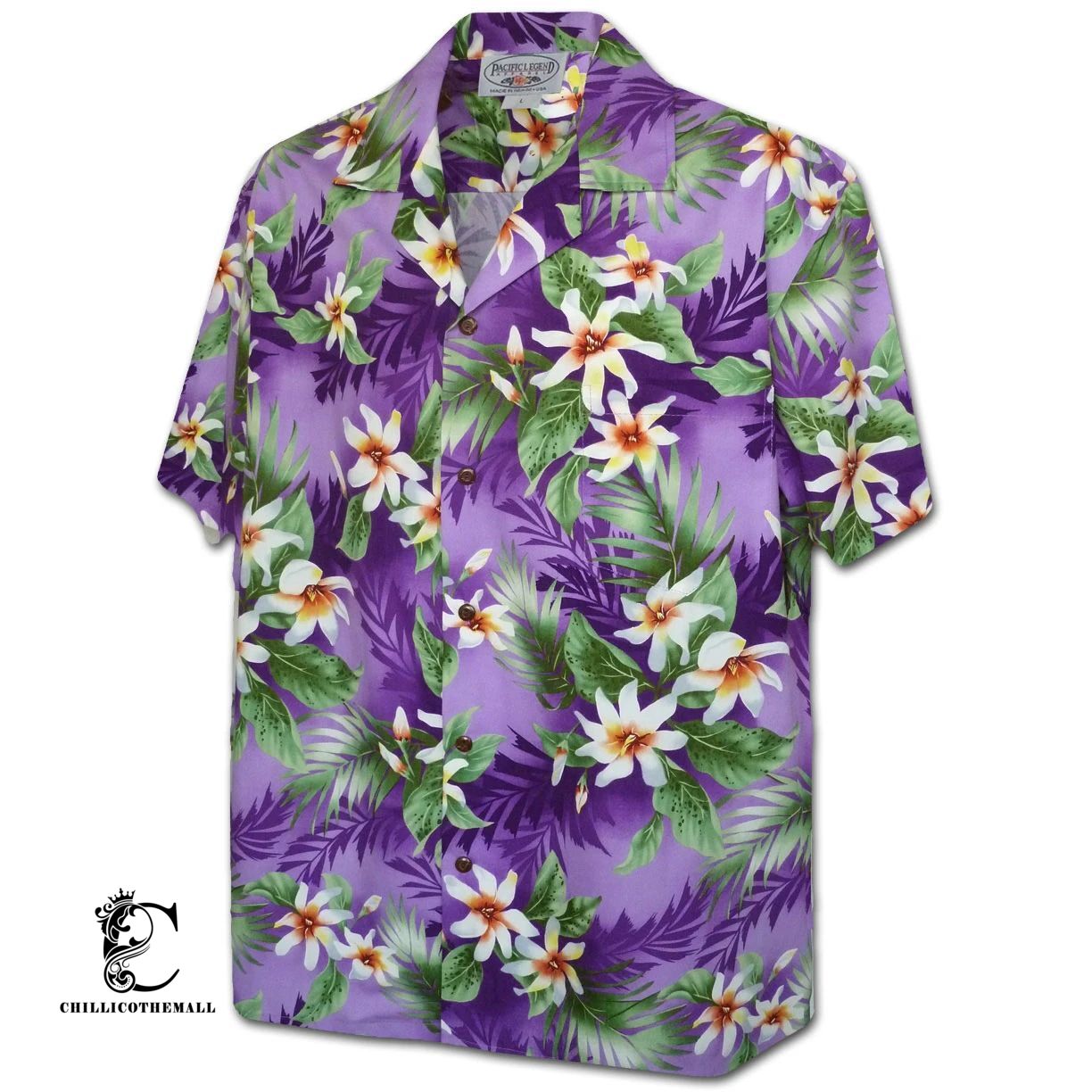 Vibrant Flower Garden Purple Hawaiian Shirt