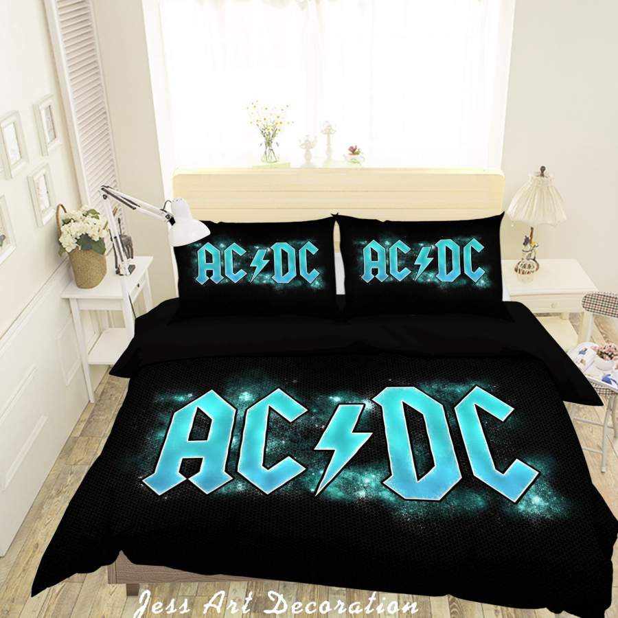 3D Rock AC DC Quilt Cover Set Bedding Set Pillowcases 85