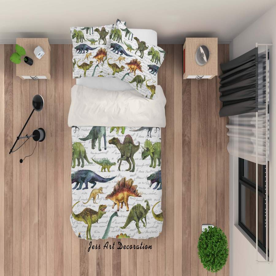 3D Dinosaur Quilt Cover Set Bedding Set Pillowcases 12