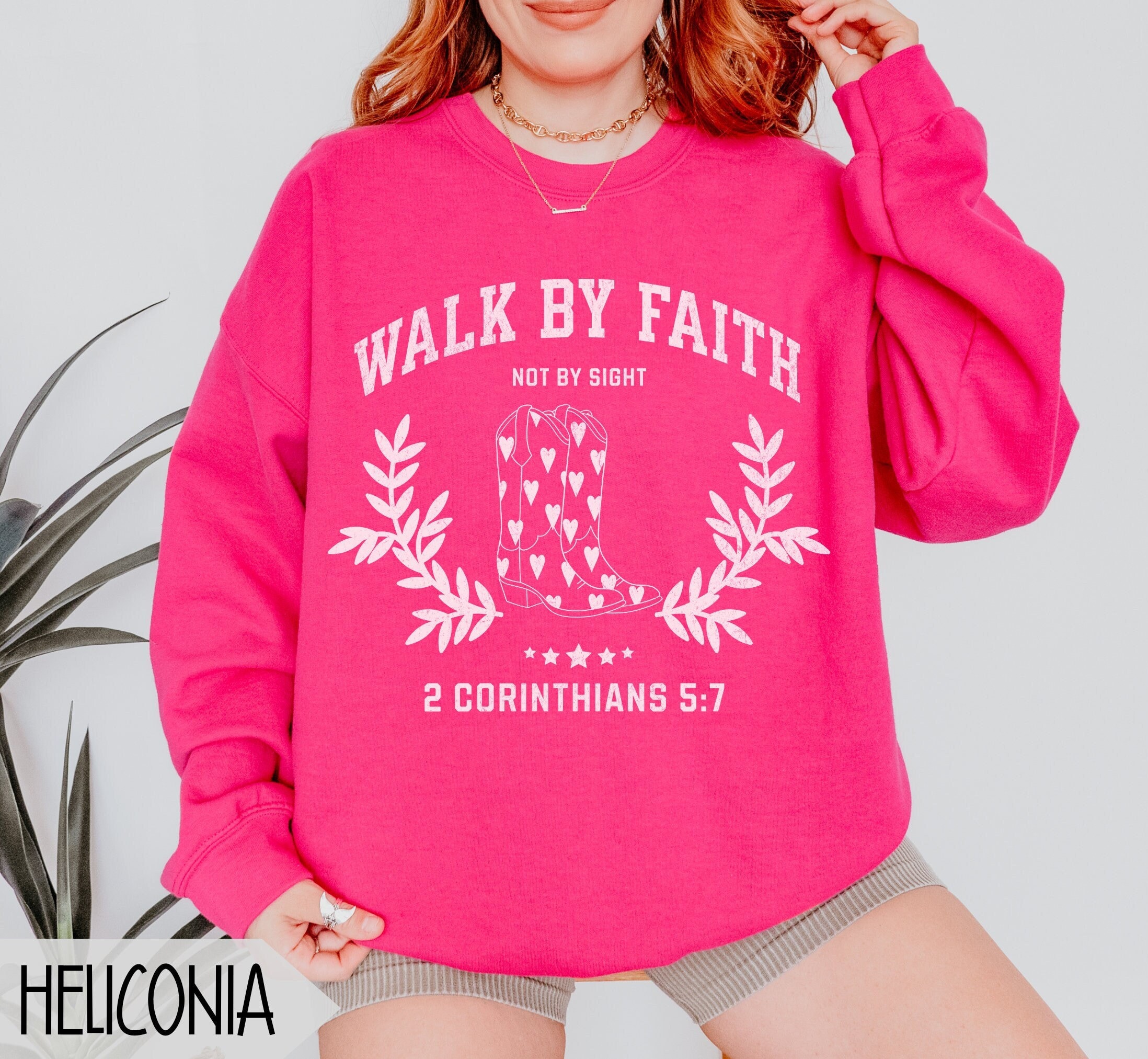 Trendy Christian Sweatshirt For Women, Western Christian Apparel, Bible Verse Crewneck, Christian Merch, Cute Jesus Apparel, Christian Gift