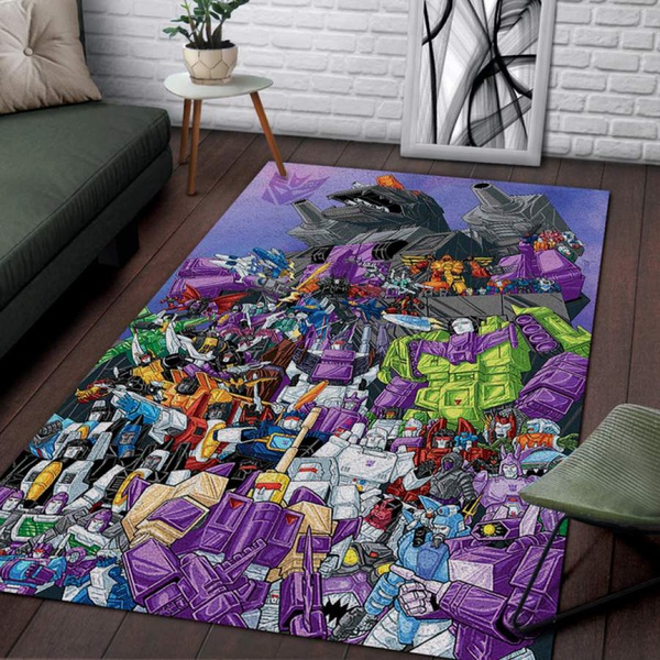 transformers decepticon cartoon area rug – HOME DECOR – BEDROOM LIVING ROOM DECOR