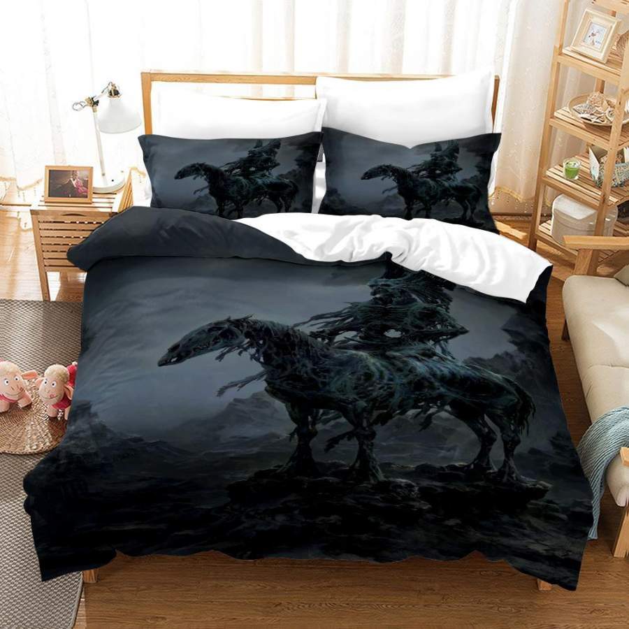 3D Skeleton Knight Quilt Cover Set Bedding Set Duvet Cover Pillowcases A199 LQH