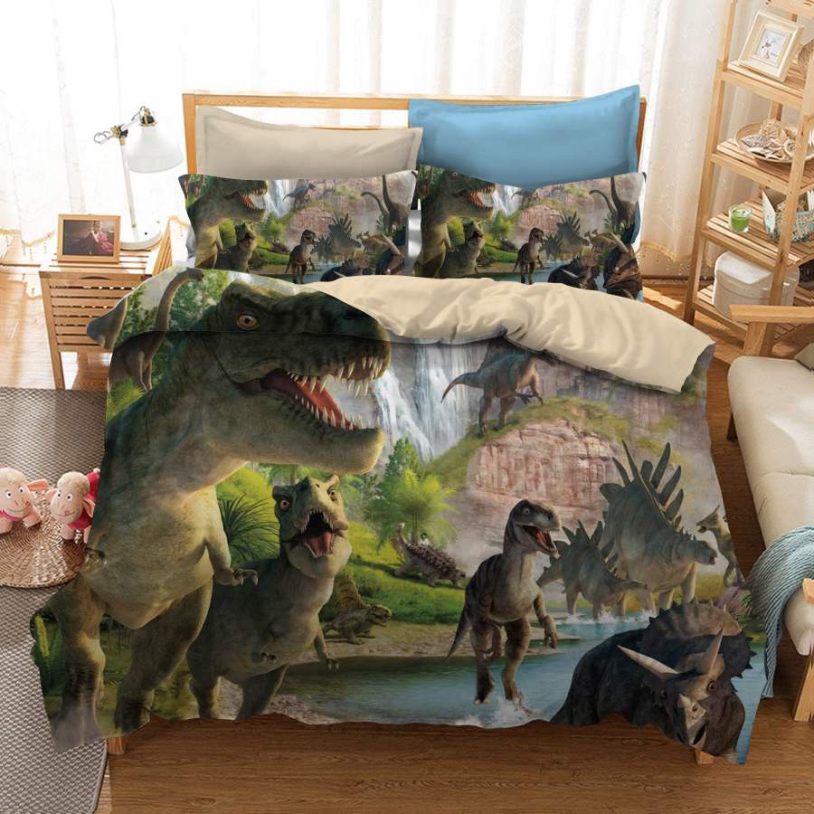 3D Jurassic Dinosaur  Quilt Cover Set Bedding Set Pillowcases