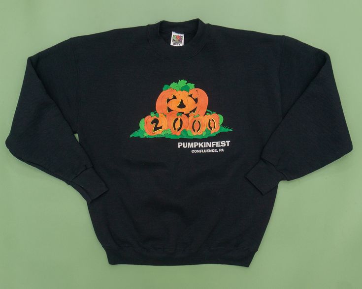 Y2K Vintage Halloween Crewneck Sweatshirt | Pumpkinfest 2000, Halloween Costume Ideas, Shirt Outfit Ideas