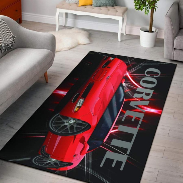 1997 Chevrolet Corvette Wall Art Area Rug Carpets