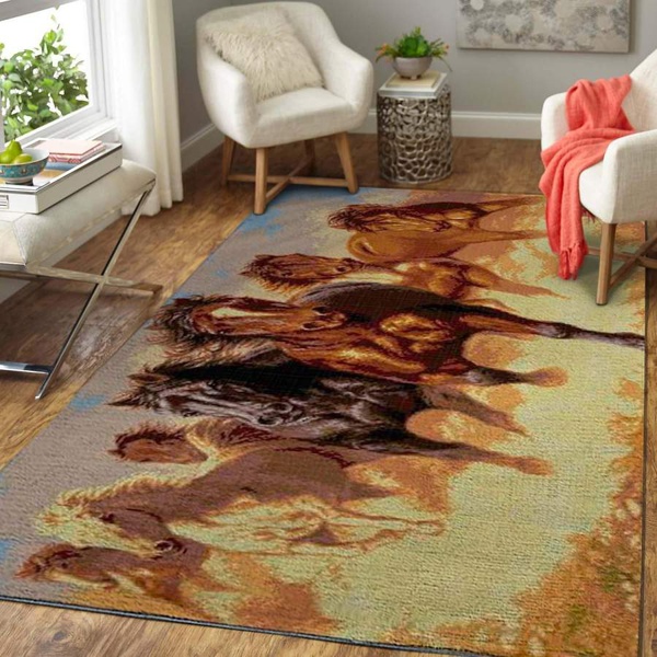 Wild Horses Area Rug 1910162 Floor Décor