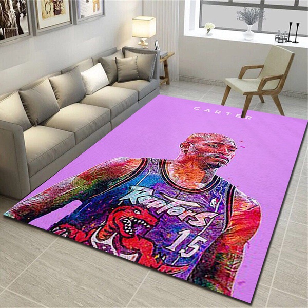 Toronto Raptors Rug, Basketball Team Living Room Bedroom Carpet, Man Cave Floor Mat