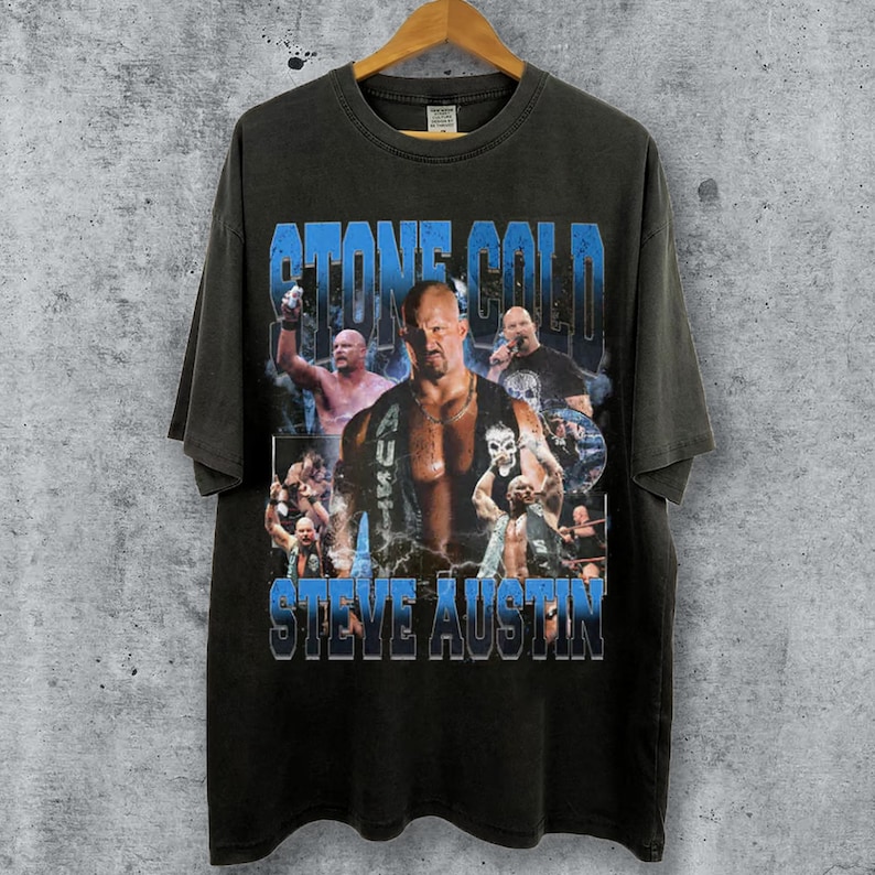 Vintage 90s Graphic Style Stone Cold T-Shirt Stone Cold Shirt, Shirt Outfit Idea