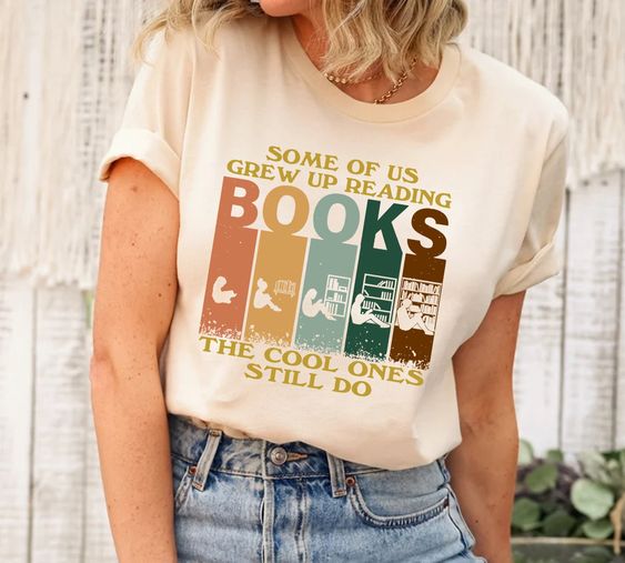 Vintage Grew up Reading Books Shirt