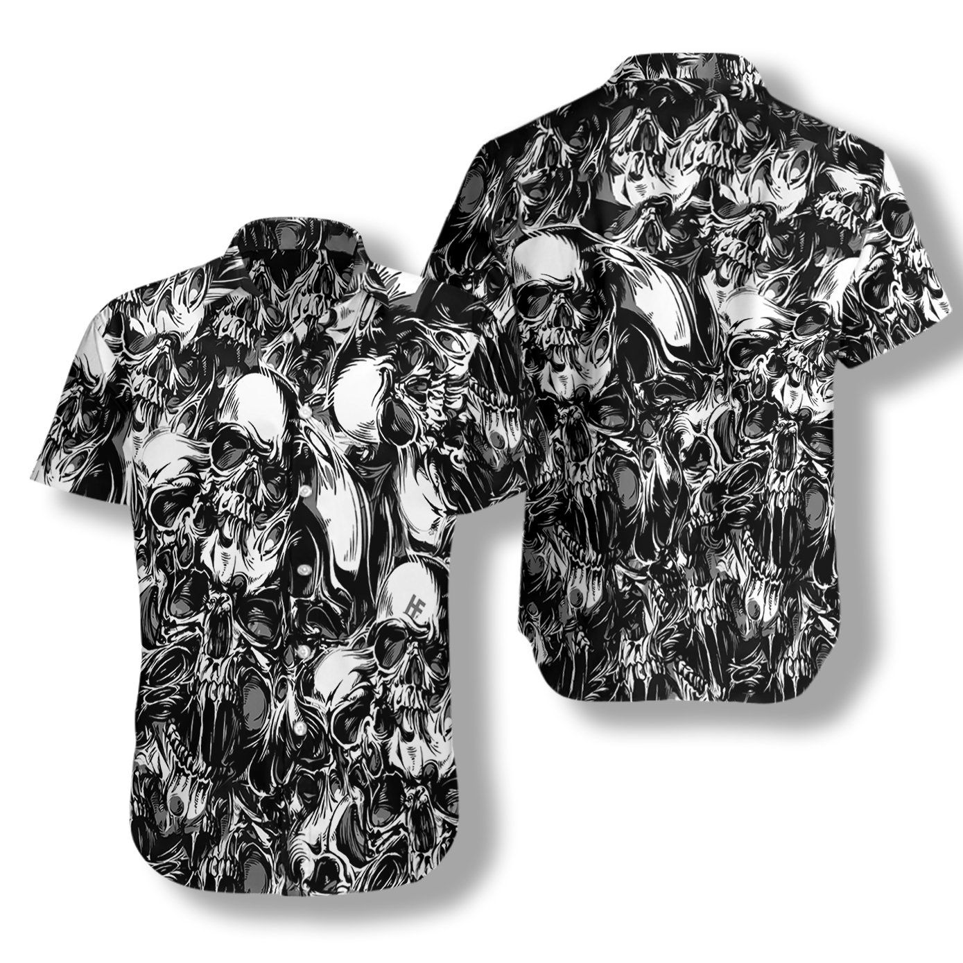 3d Skull Pattern Ez02 1708 Hawaiian Shirt