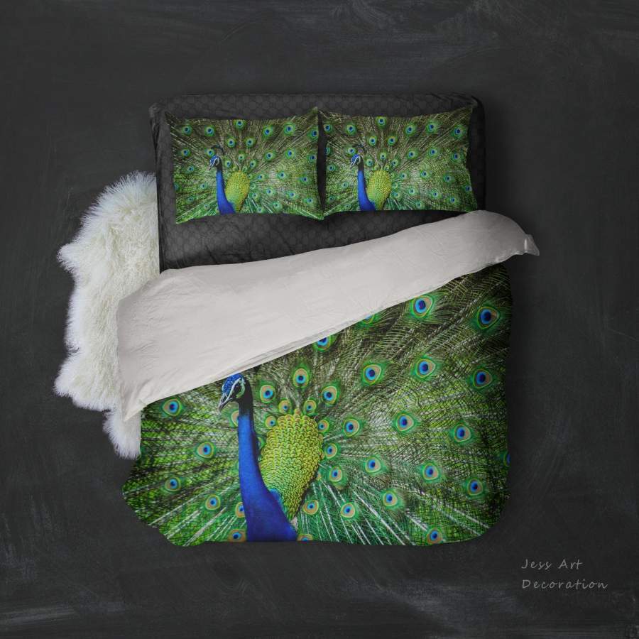 3D Peacock Quilt Cover Set Bedding Set Pillowcases 150