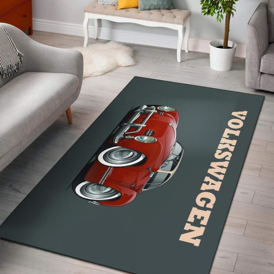 Volkswagen Car Art Area Rug Carpets