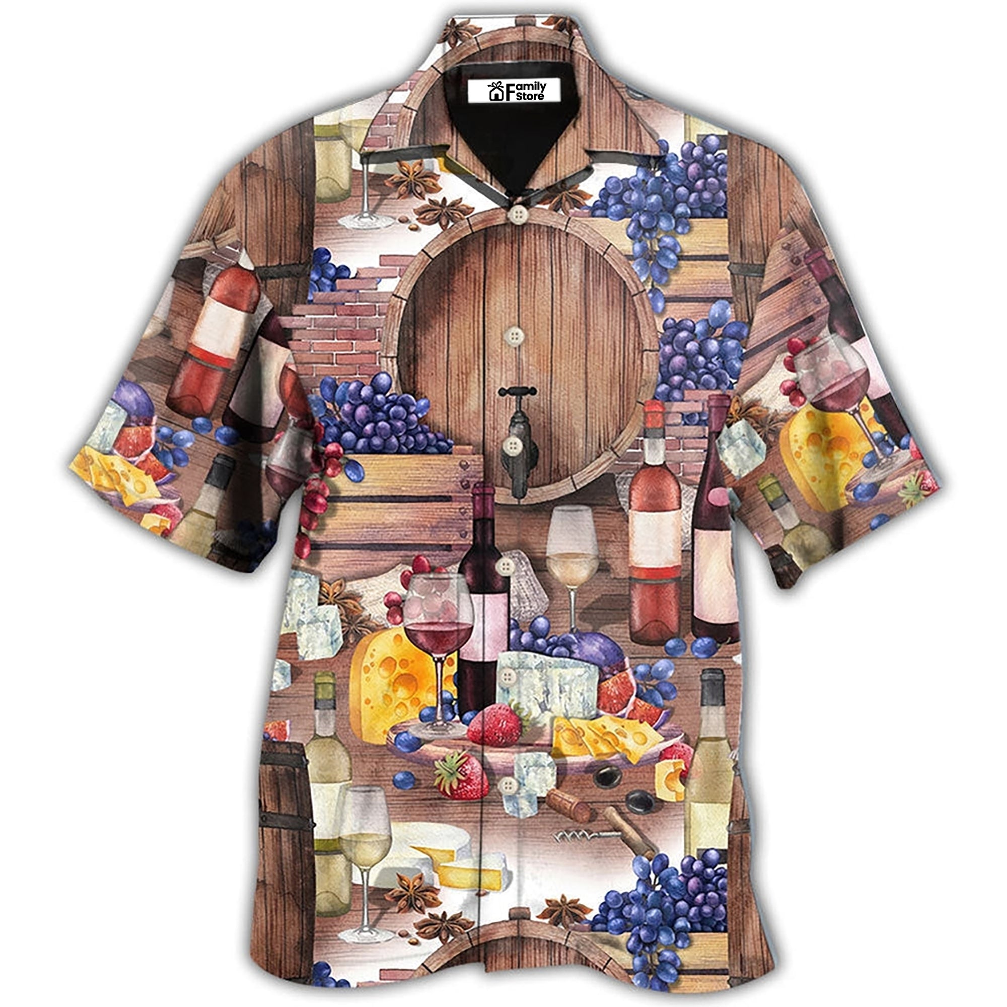 Wine Grape Wine Art – Hawaiian Shirt