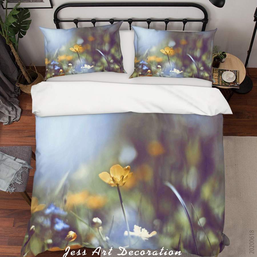 3D Flowers Quilt Cover Set Bedding Set Duvet Cover Pillowcases SF42