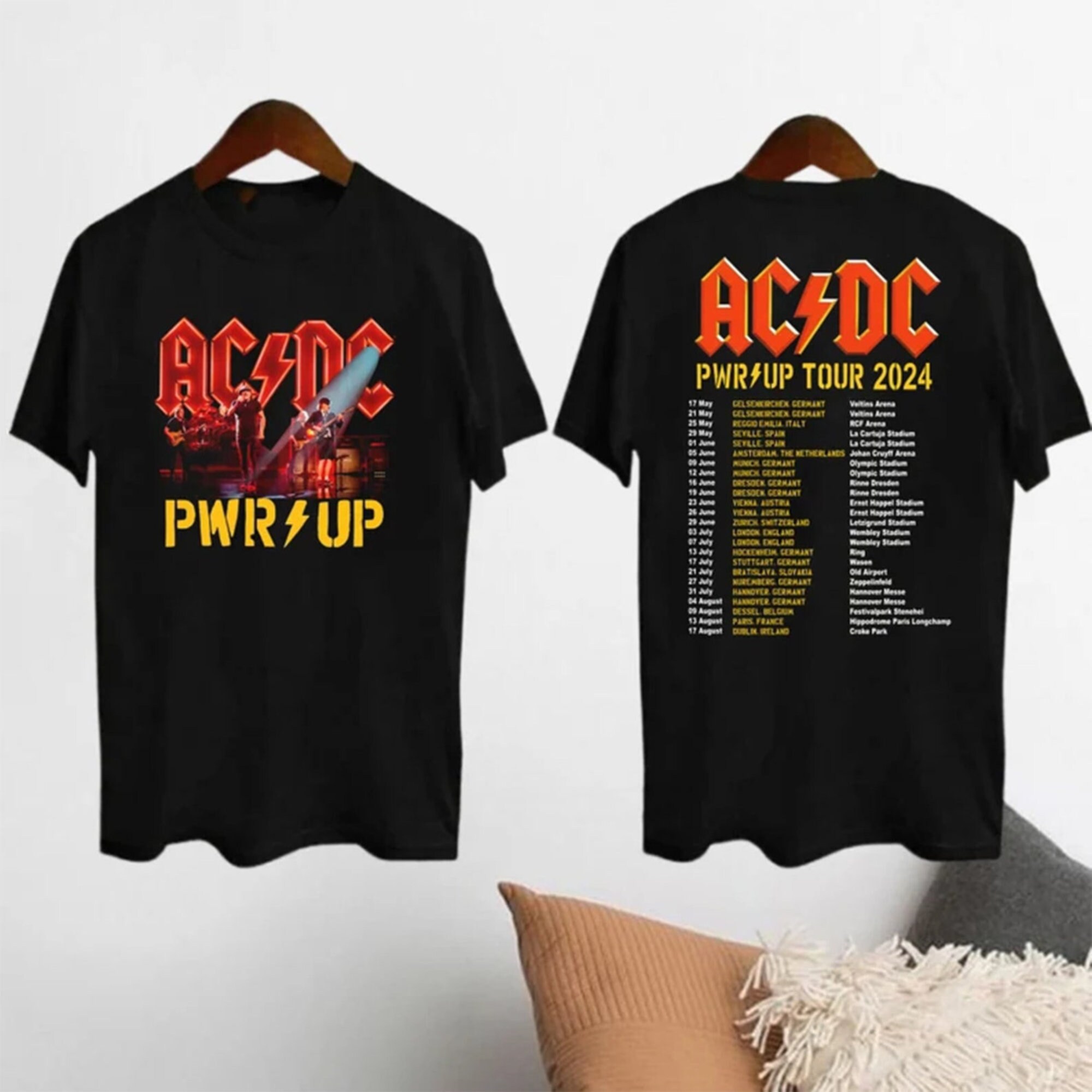 2024 ACDC Pwr Up World Tour Shirt, Rock Band ACDC Graphic Shirt, ACDC Band Fan Gift, Acdc Merch, Acdc Band 90s Vinatge Shirt 1674457436