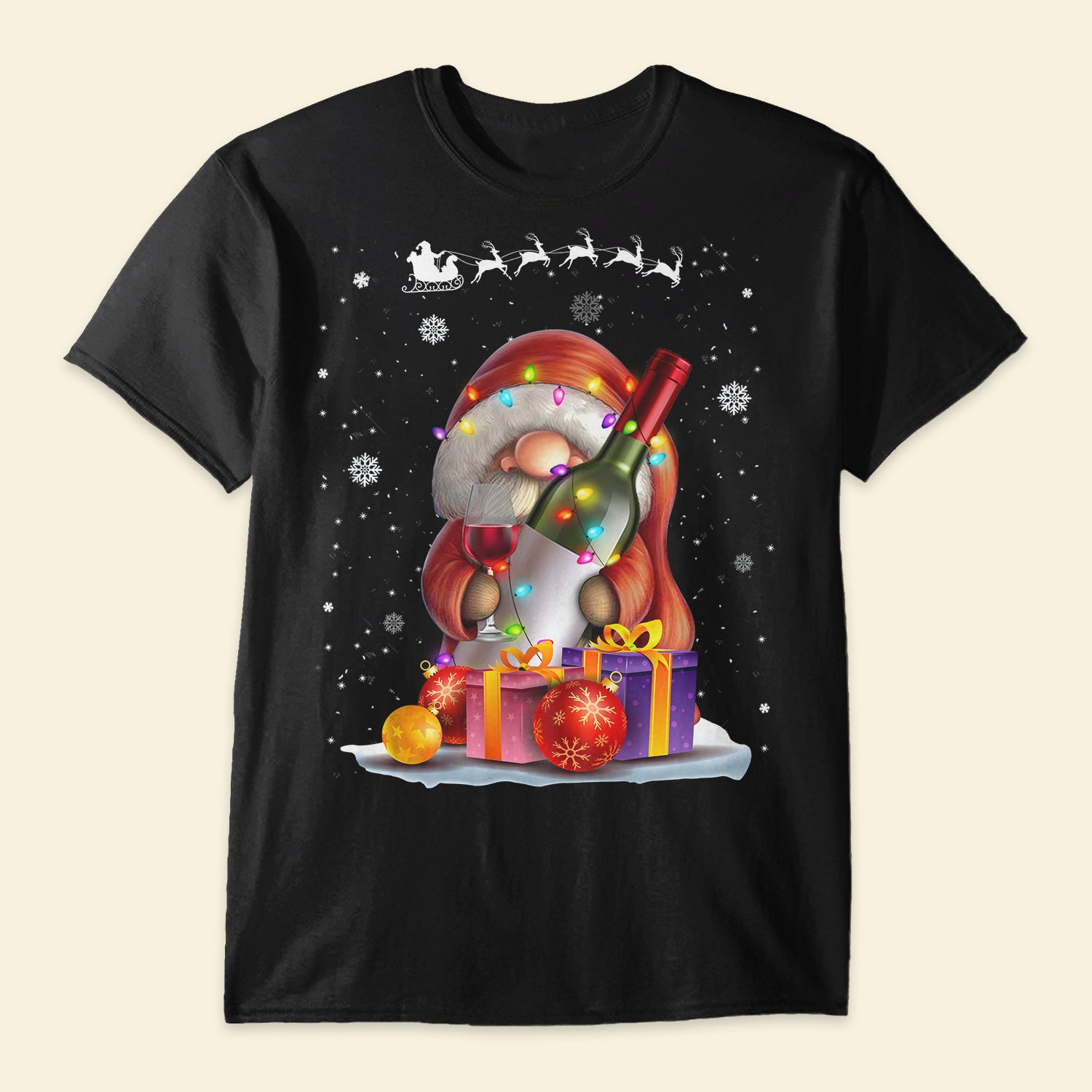 Wine Christmas Gnome Christmas – Shirt