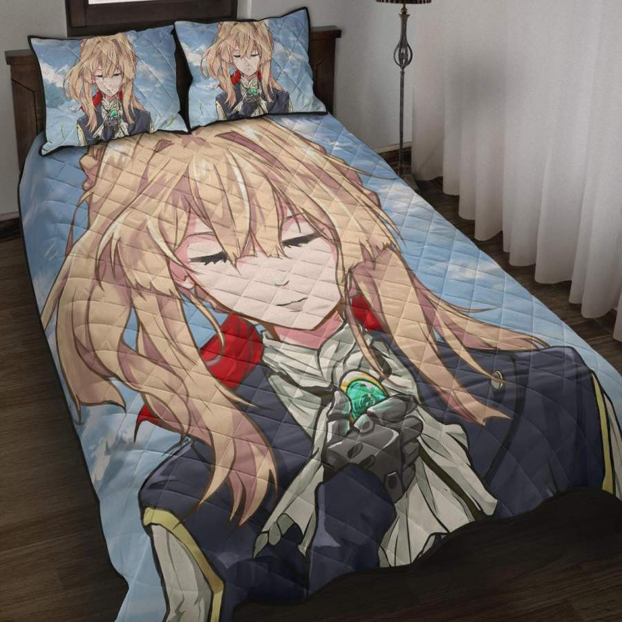 Violet Evergarden 8 Anime Quilt Bed Set – Pillow Case – amazing decor gift ideas