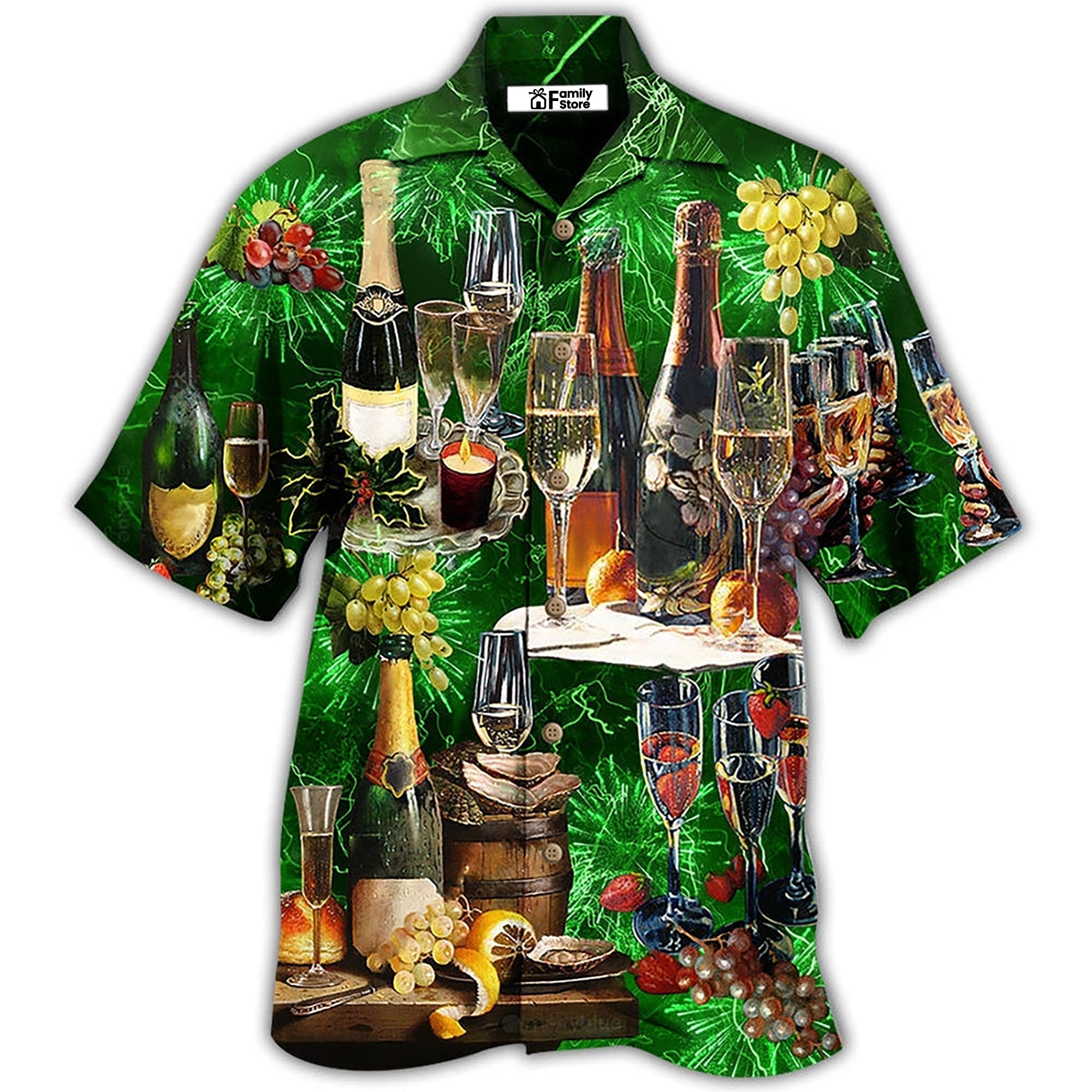 Wine Lover Beautiful Green – Hawaiian Shirt