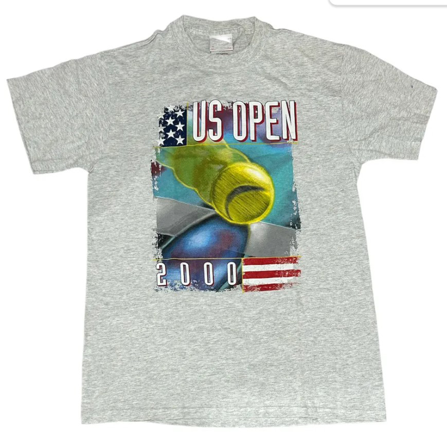 Vintage 2000 US Open Tennis Shirt Outfit, Shirt Outfit Idea