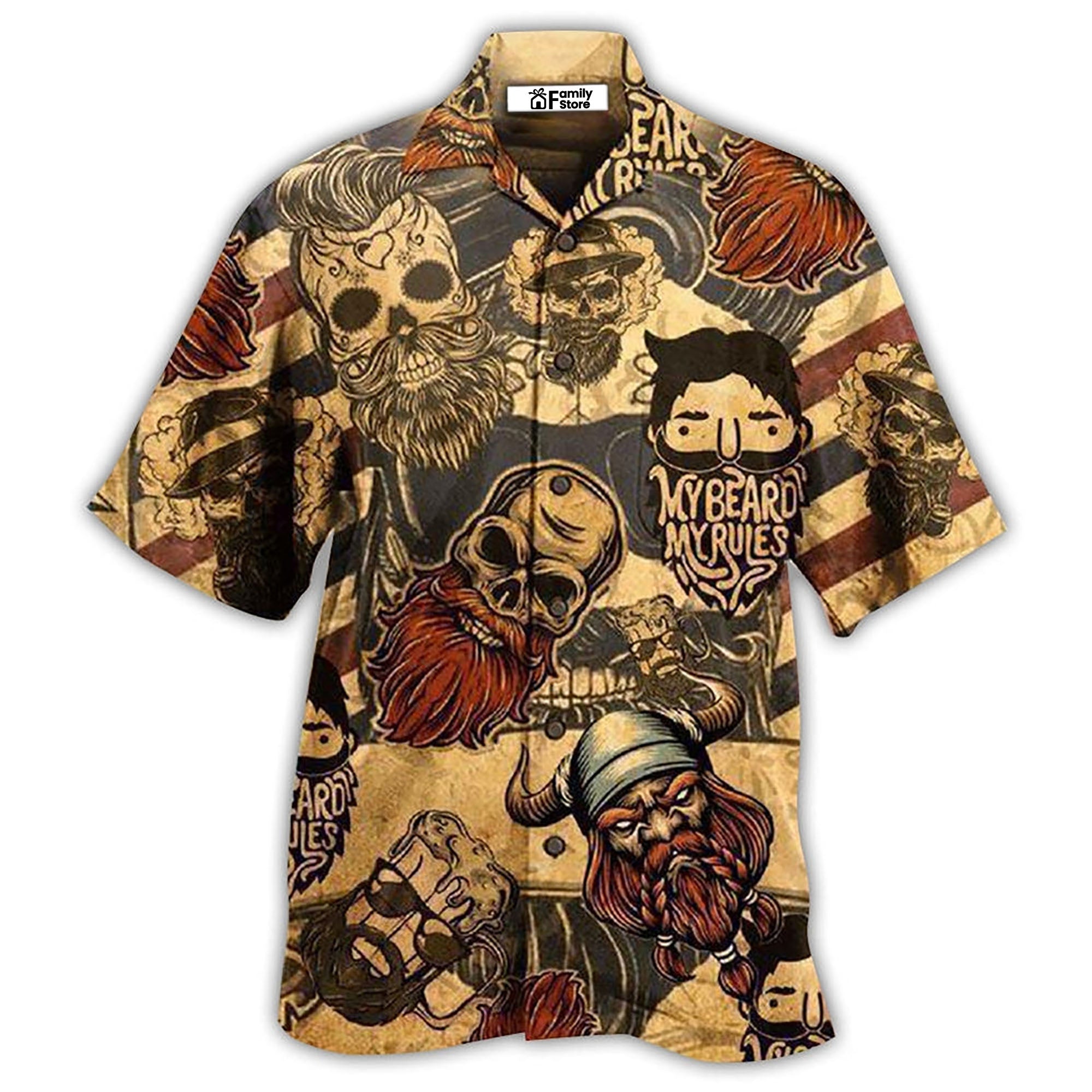 Viking Warrior Life Style Hawaiian Shirt