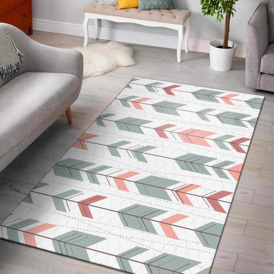 Tribal Arrows Aztec Area Rug Carpet