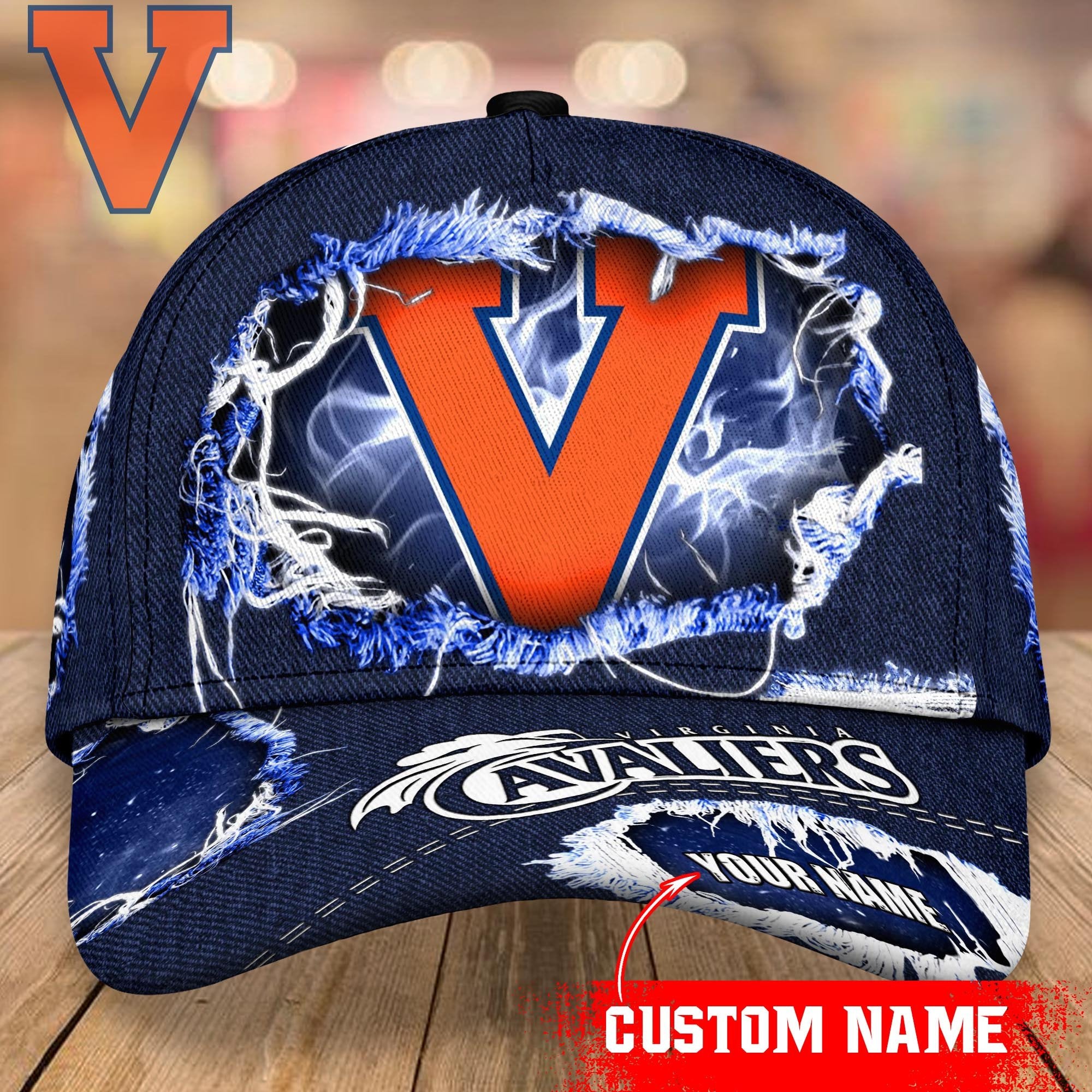 Virginia Cavaliers Baseball Caps Custom Name