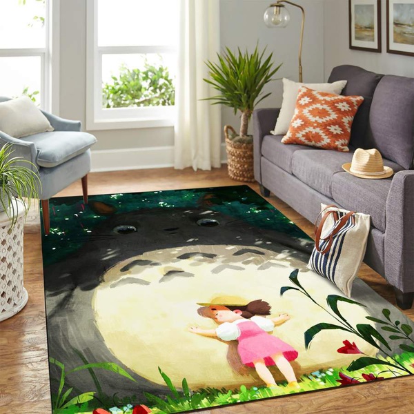 Totoro Hug Carpet rug floor area rug – home decor – Bedroom Living Room decor