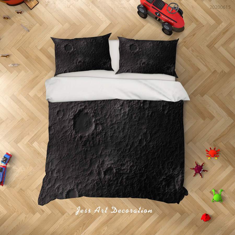 3D Black Texture Quilt Cover Set Bedding Set Duvet Cover Pillowcases SF72