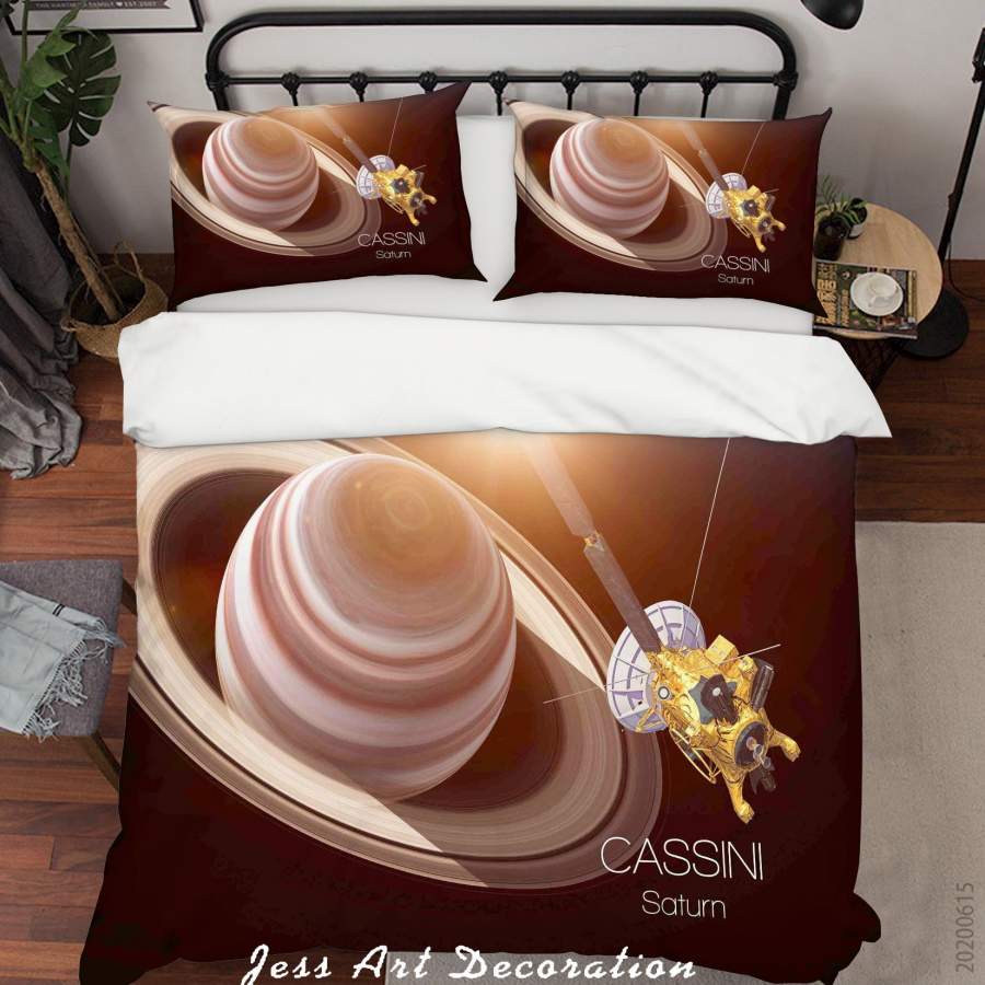 3D Satellite Planet Quilt Cover Set Bedding Set Duvet Cover Pillowcases SF9