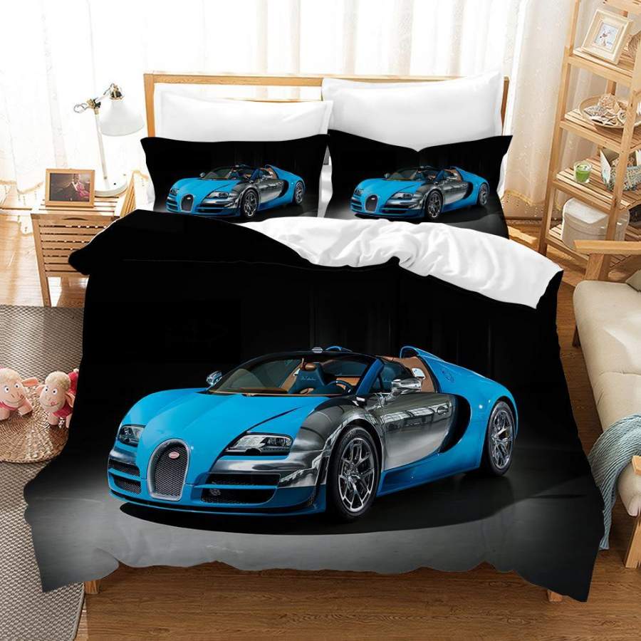 3D Super Car Quilt Cover Set Bedding Set Pillowcases 65