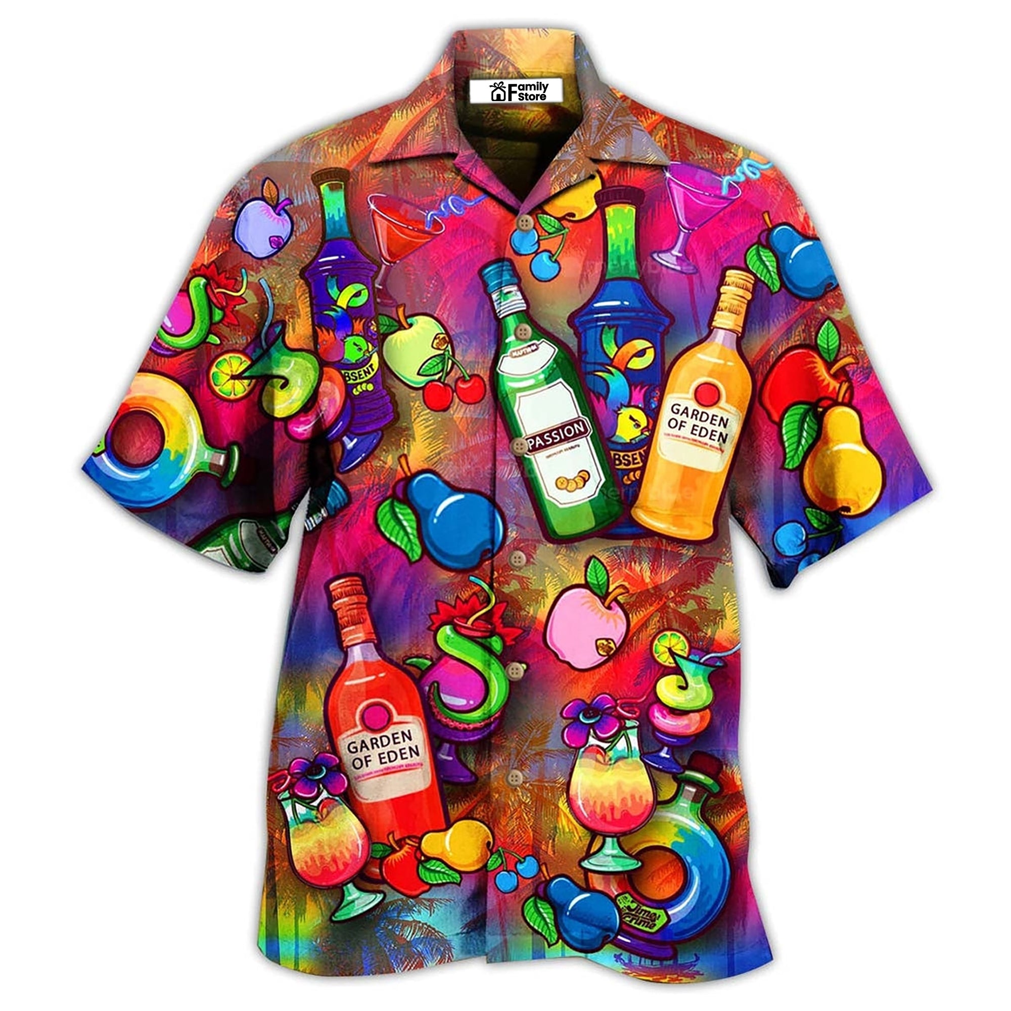 Wine Fruit Love It – Hawaiian Shirt