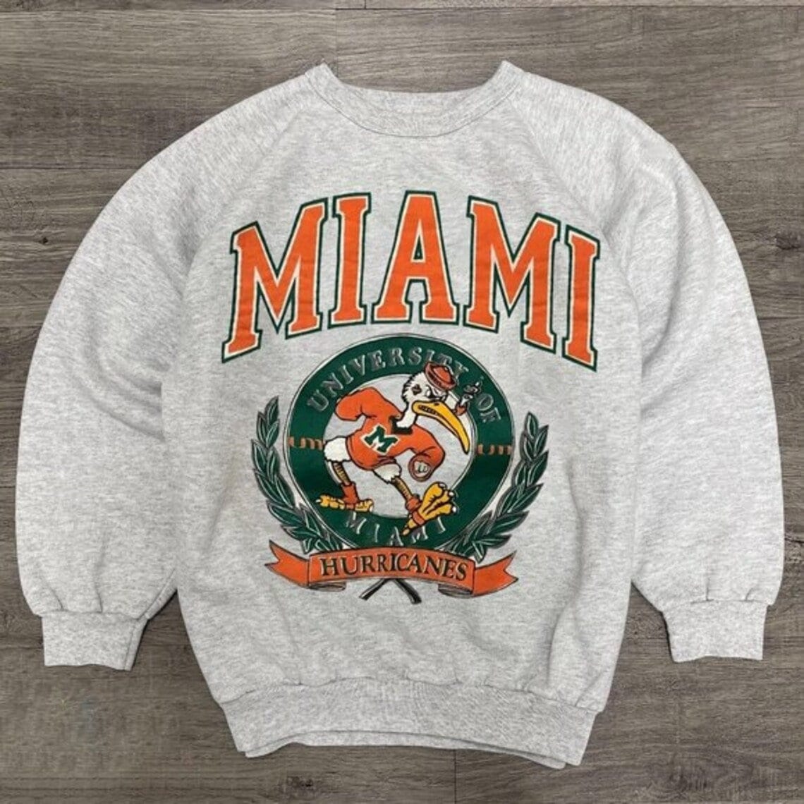 Vintage NCAA Miami Hurricanes Logo Sweatshirt, University of Miami Shirt,Unisex T-Shirt