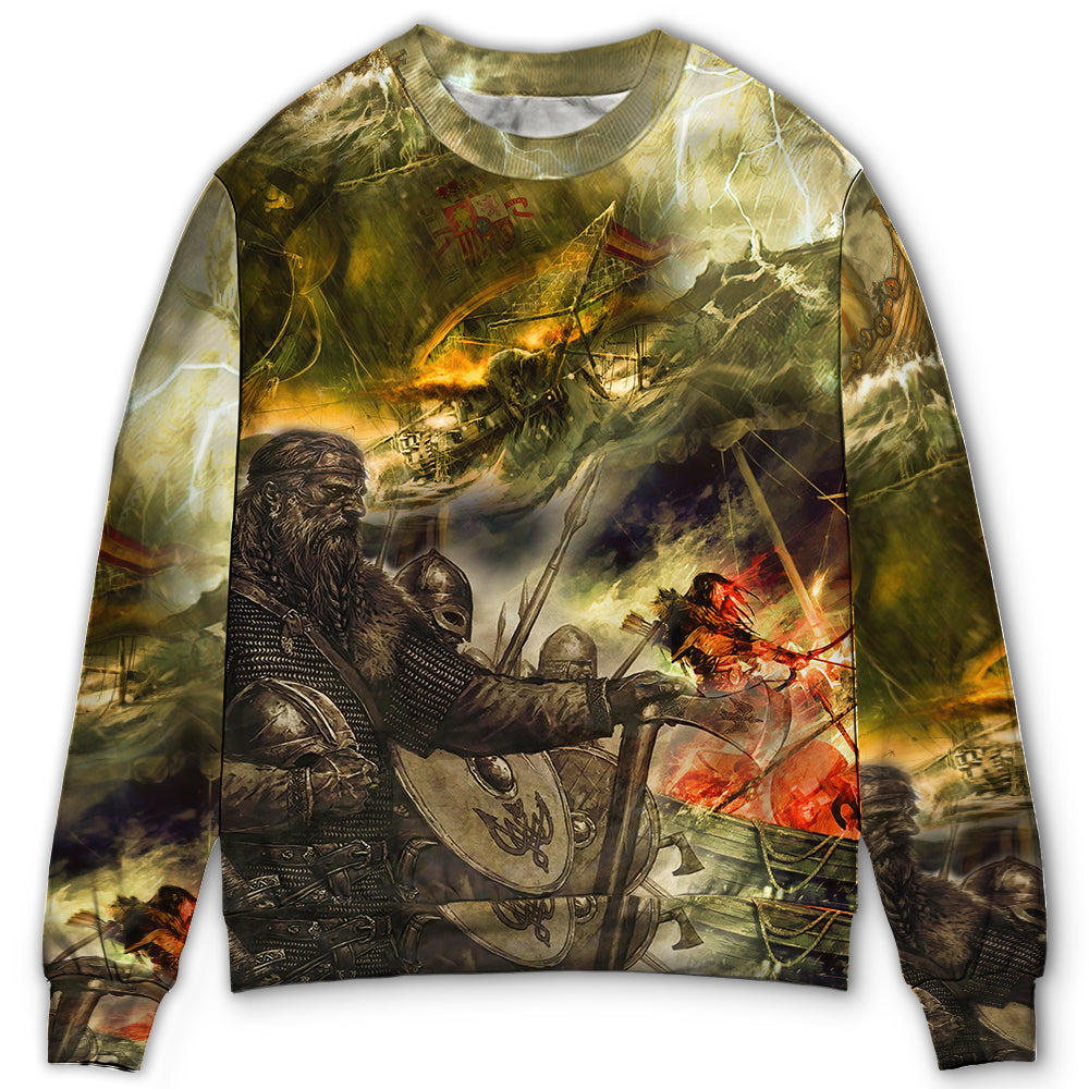 Viking War Lightning Cool – Sweater – Ugly Christmas Sweaters – Owl Ohh