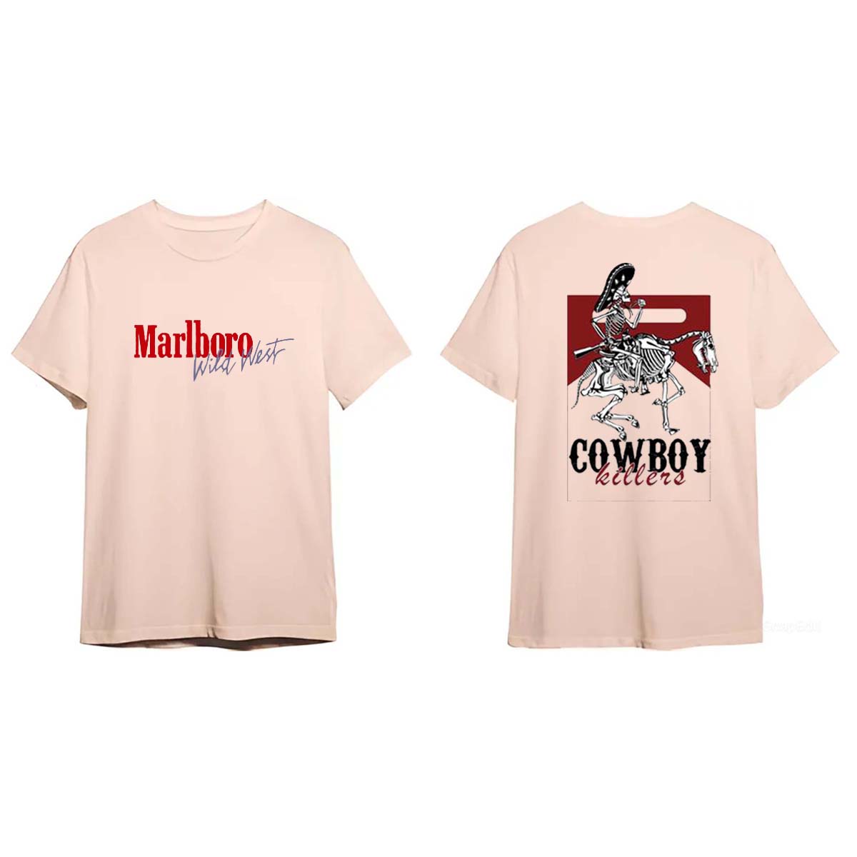 Vintage Marlboro Cowboy Wild West T-Shirt, , Trending T shirt, Gift for him, for her