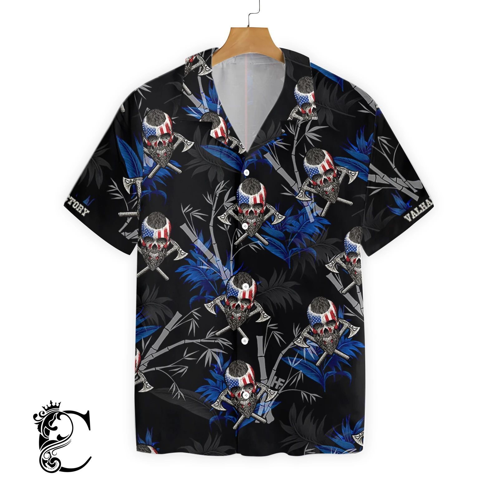 Victory Or Valhalla Viking Black Ez08 1108 Hawaiian Shirt