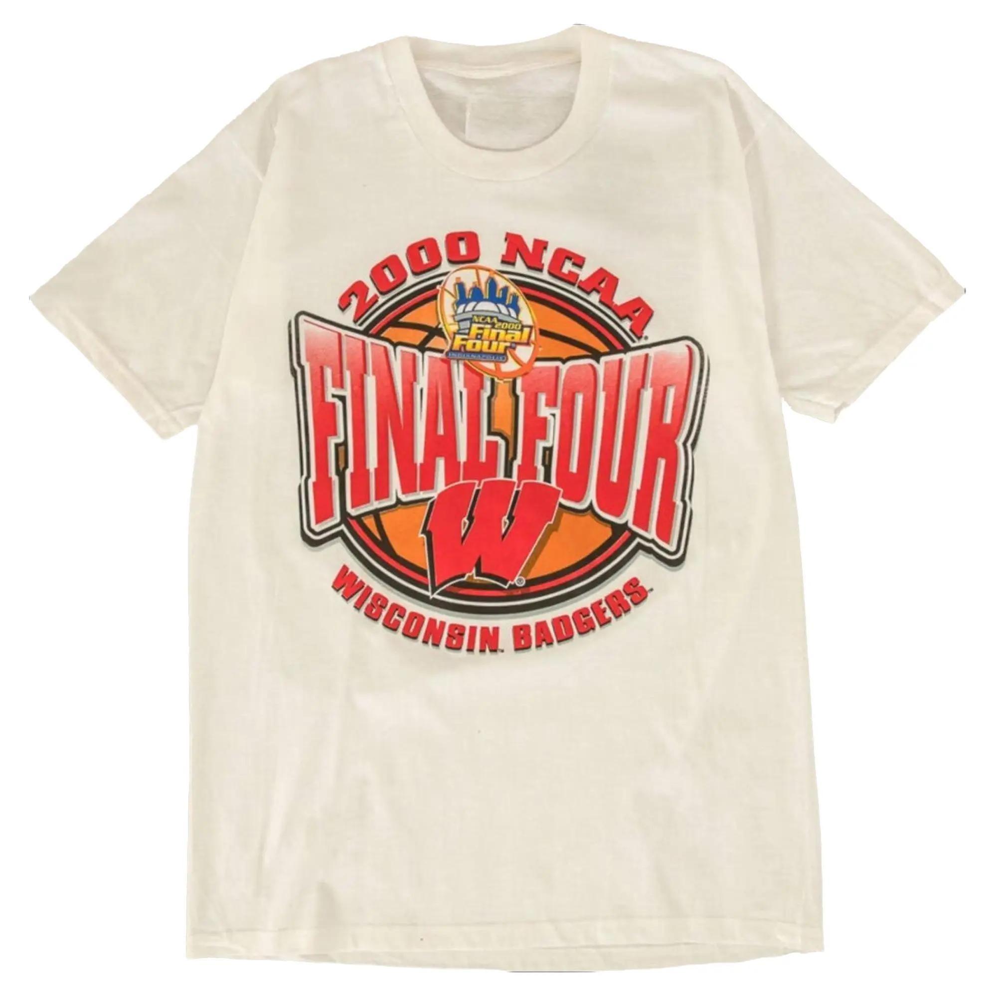 Wisconsin Badgers 2000 NCAA Final Four T-shirt, 2000 NCAA Final Four Vintage T-shirt, Gift for Basketball Fans, Shirt Outfit Idea