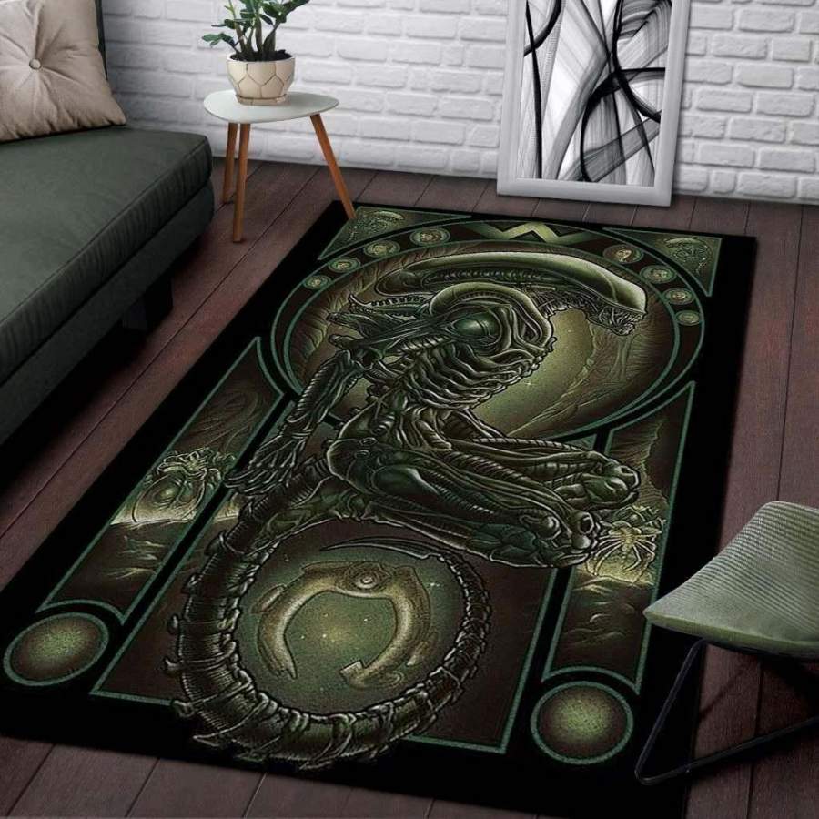 Aliens Area Rugs