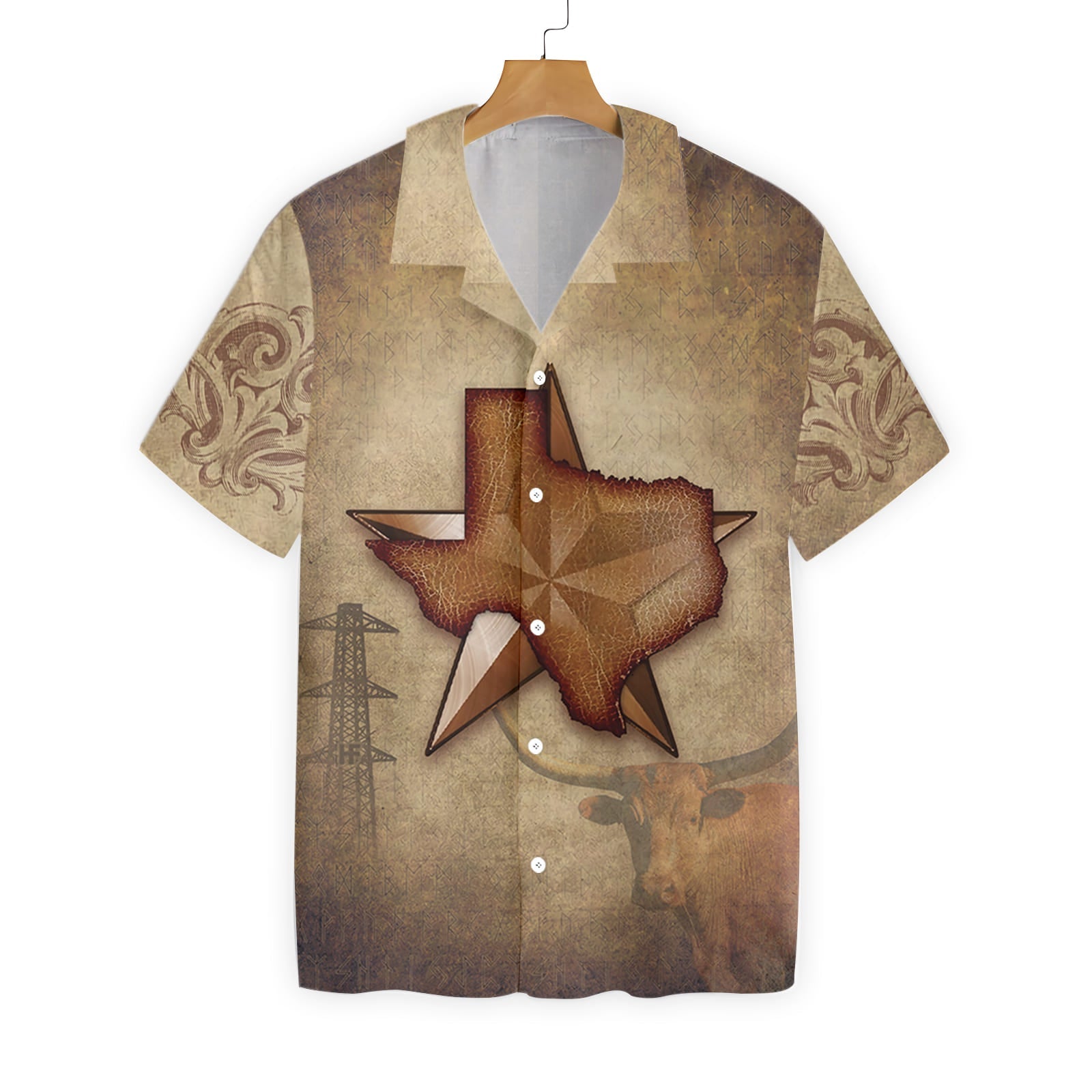 1845 The Lone Star State Texas – Hawaiian Shirt For Men