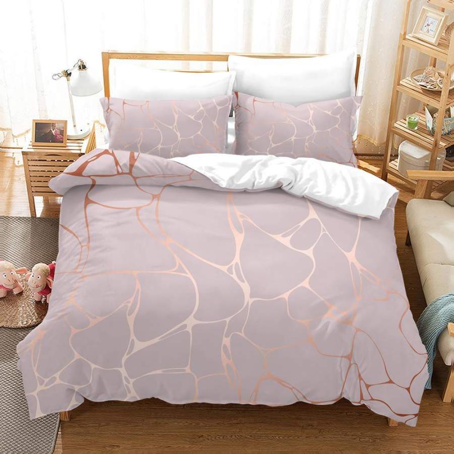 3D Marble Texture Quilt Cover Set Bedding Set Duvet Cover Pillowcases SF89