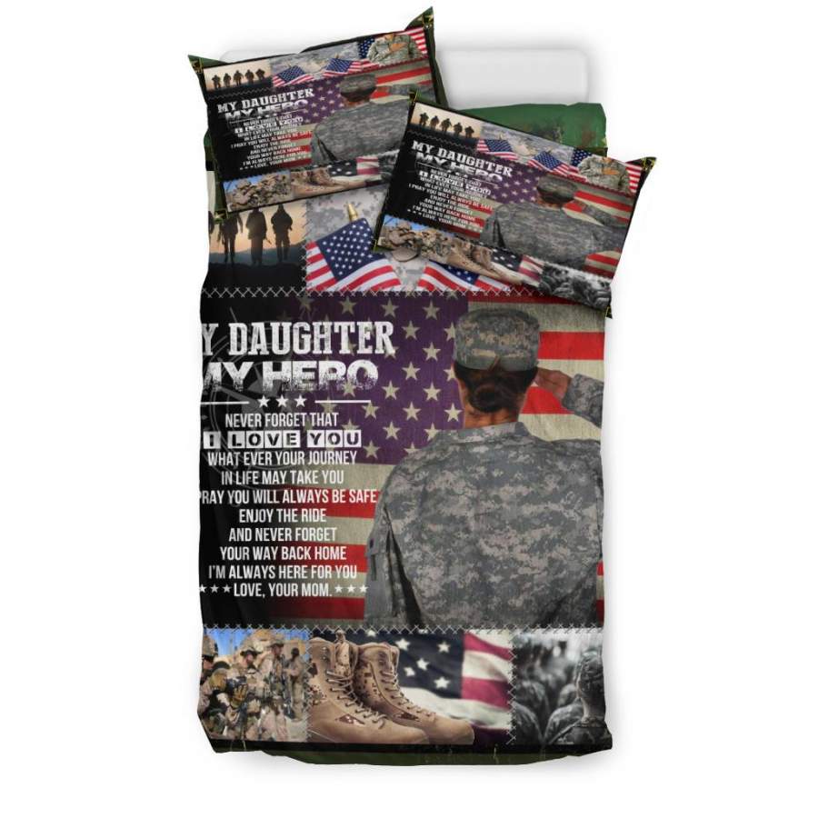 Army Veteran Soldier Female Veteran Quilt Bedding – Duvet Cover And Pillowcase Set