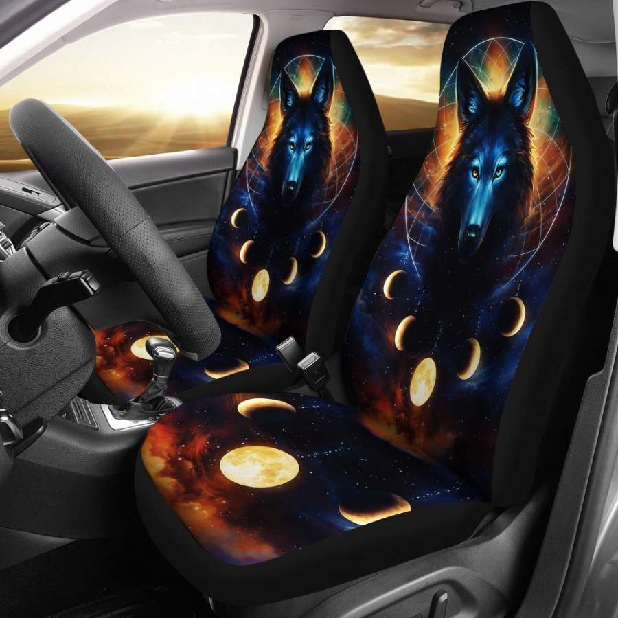 Wolf Moon Animal Car Seat Covers