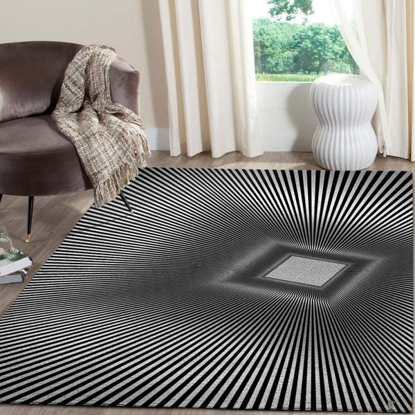 3D Design Area Rug, Geometric Home Decor – HomeBeautyUS