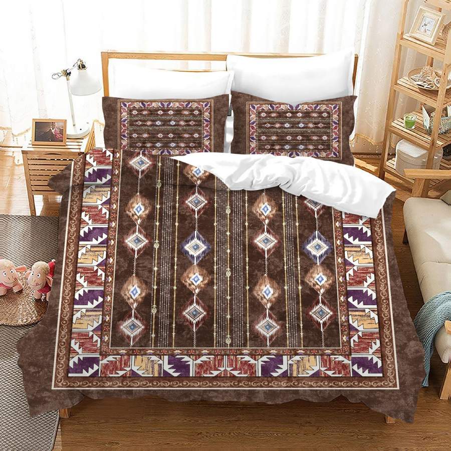 3D Geometric Bohemia Floral Quilt Cover Set Bedding Set Duvet Cover Pillowcases JN 1061