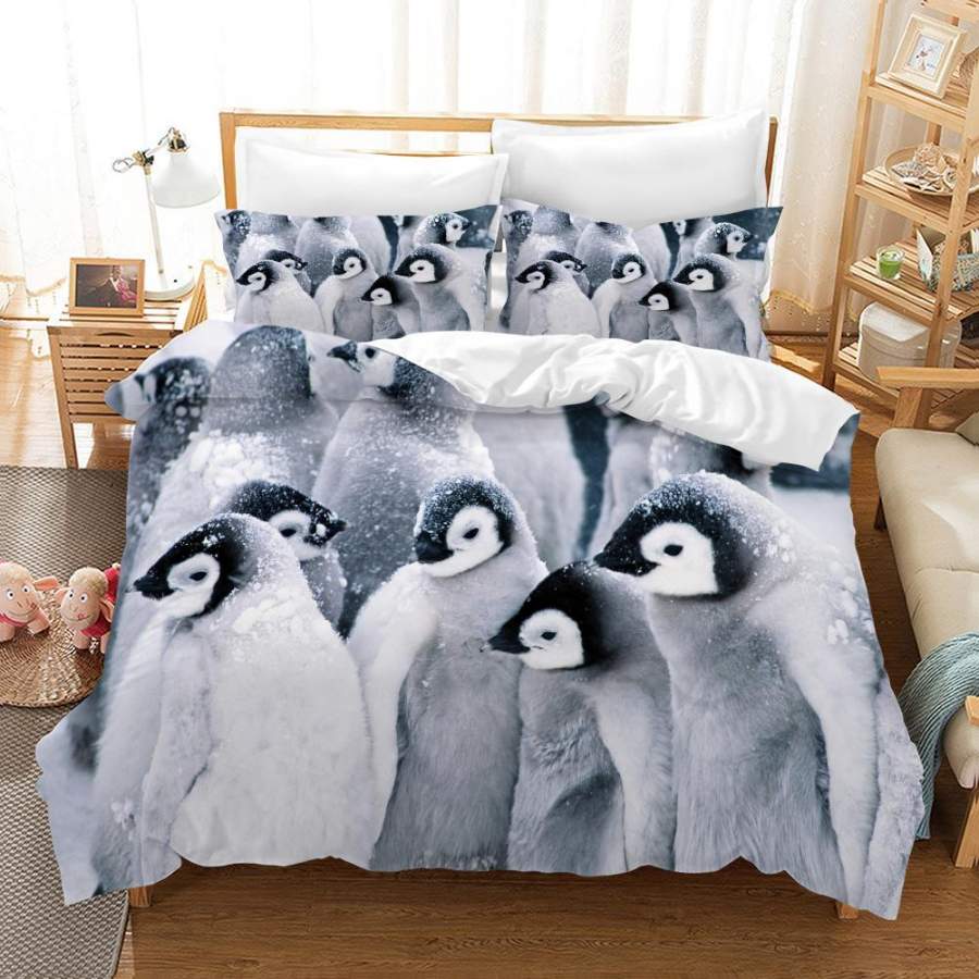 3D Polar Penguin Quilt Cover Set Bedding Set Pillowcases 103