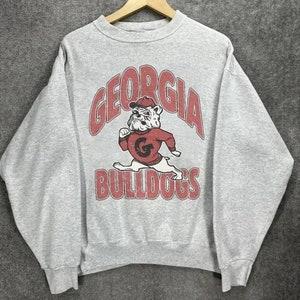 Vintage Georgia Bulldogs Mascot Logo Sweatshirt, Georgia Bulldogs Shirt Classic Cotton