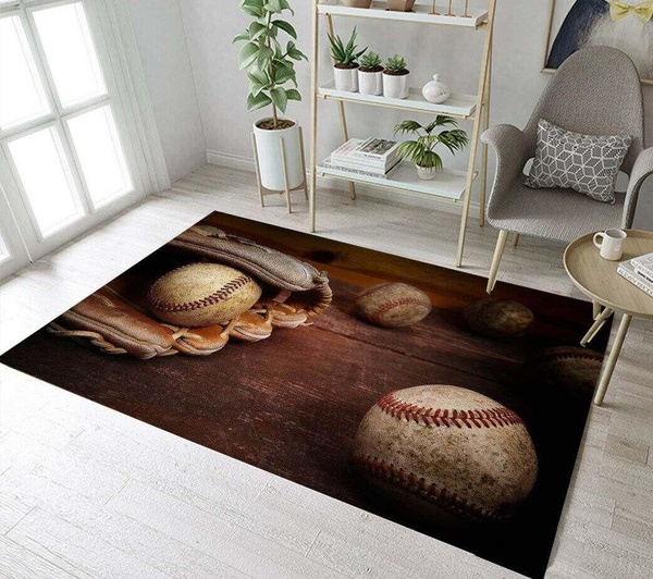 Vintage Baseball Clp230973M Rug