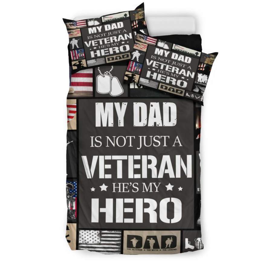 Veteran Hero Quilt Bedding – Duvet Cover And Pillowcase Set